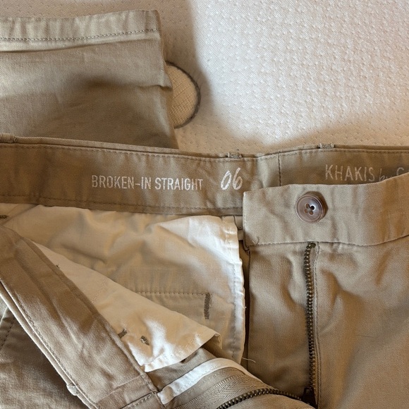 Womens Gap Khaki Broken-In Straight Pants - Picture 1 of 6